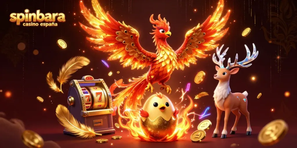 Experience the excitement of spinbara casino españa with vibrant gaming elements and dynamic characters.